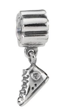 Retired Pandora 925 Silver Dangle Sneaker Bracelet Charm